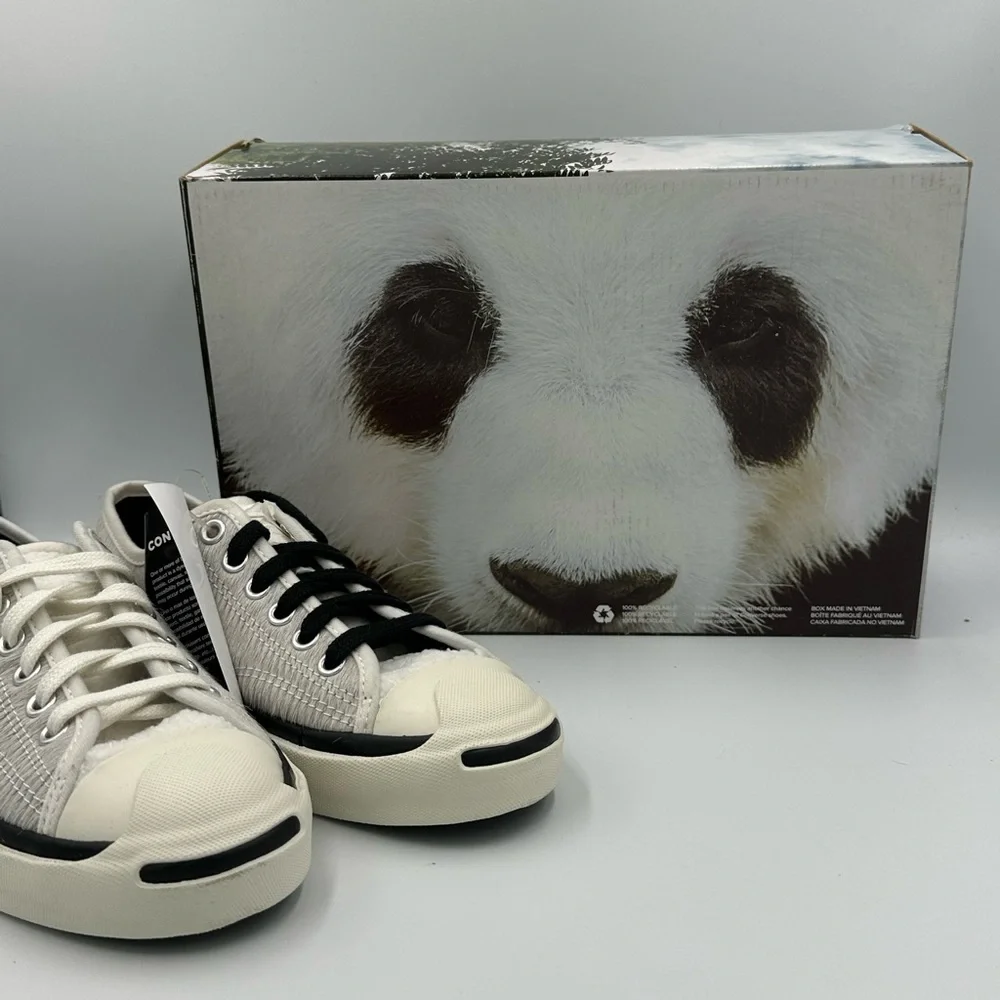 Converse‎ CLOT Jack Purcell OX White Pony Hair Sneakers Sz 5.5 Women - A00322C